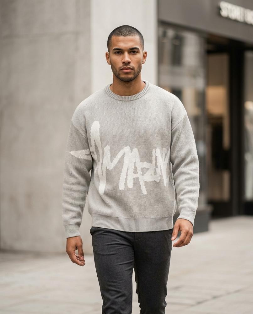Zumieze - Yikim | Knitted Graphic Sweater Unisex