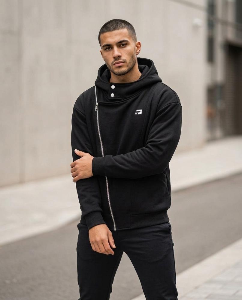 Zumieze - Damuv | Asymmetrical High-Neck Hoodie Unisex