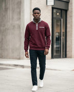 Zumieze - Eahor | Quarter-Zip Color-Block Sweatshirt Men