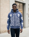Zumieze - Lemon | Zip-Up Graphic-Print Hoodie Men