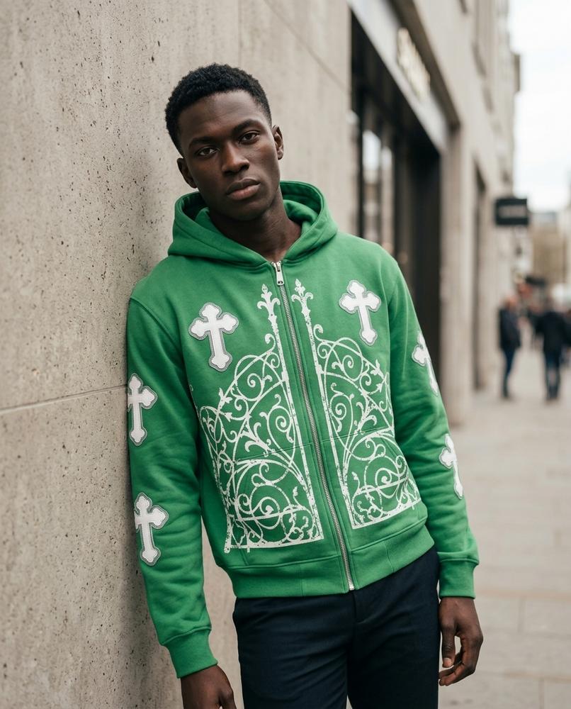 Zumieze - Lemon | Zip-Up Graphic-Print Hoodie Men