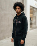 Zumieze - Ellev | Zip-Up Printed Hoodie Men