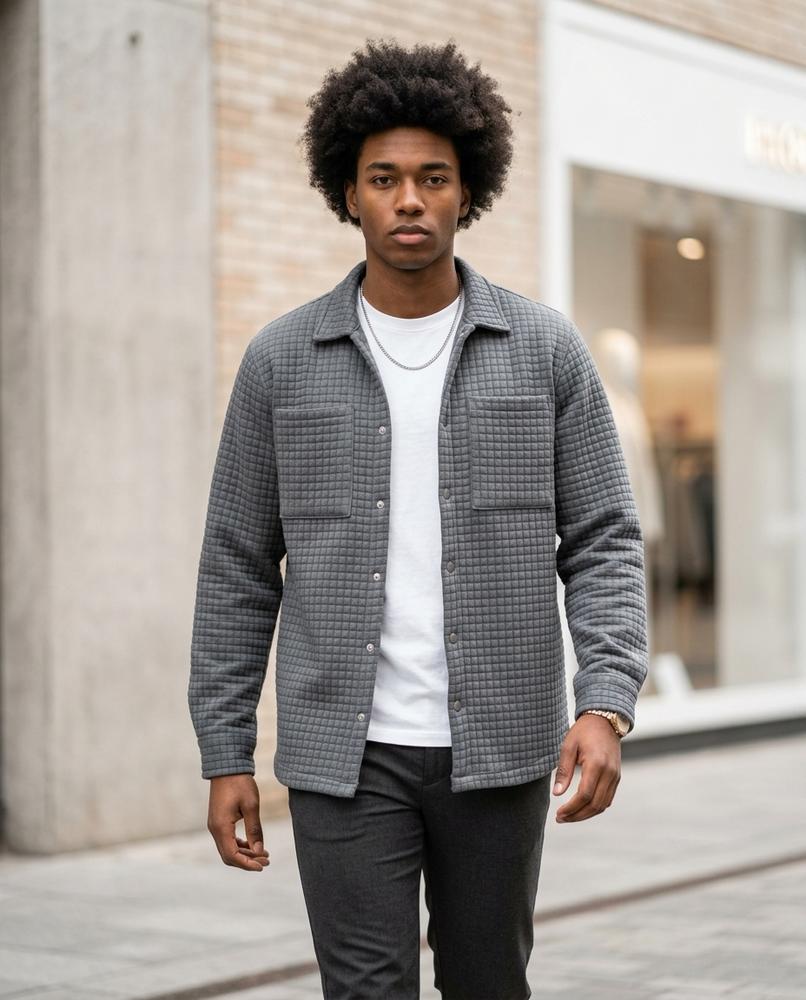 Zumieze - Comor | Quilted Button-Up Jacket Men
