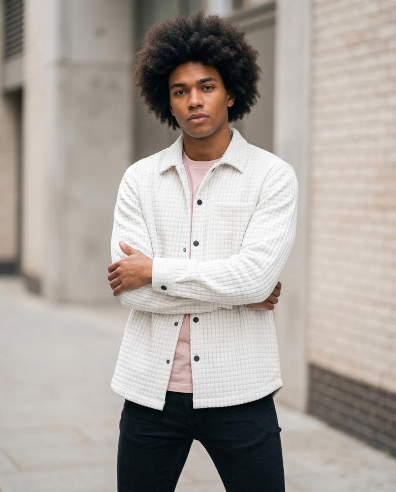 Zumieze - Comor | Quilted Button-Up Jacket Men