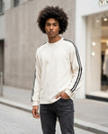 Zumieze - Kavan | Striped Raglan Sleeve Sweatshirt Men