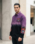 Zumieze - Riram | Embroidered Ombre Shirt Men