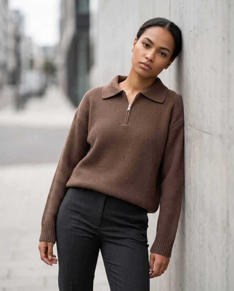 Zumieze - Rirev | Knitted Half-Zip Sweater Men