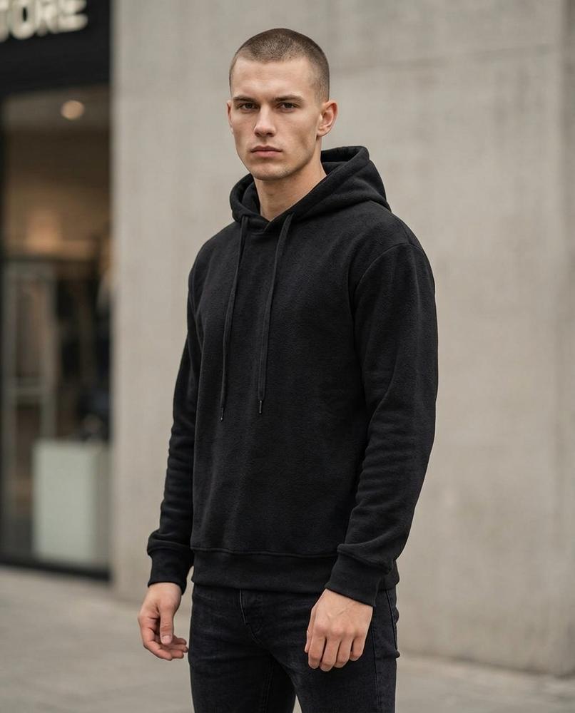 Zumieze - Lesel | Textured Slim Fit Hoodie Men