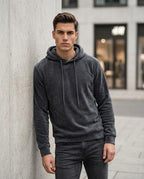 Zumieze - Lesel | Textured Slim Fit Hoodie Men