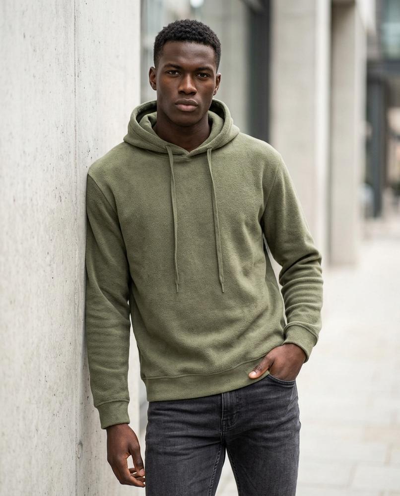 Zumieze - Lesel | Textured Slim Fit Hoodie Men