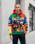 Zumieze - Raven | Multi-Colored Embroidered Hoodie Unisex