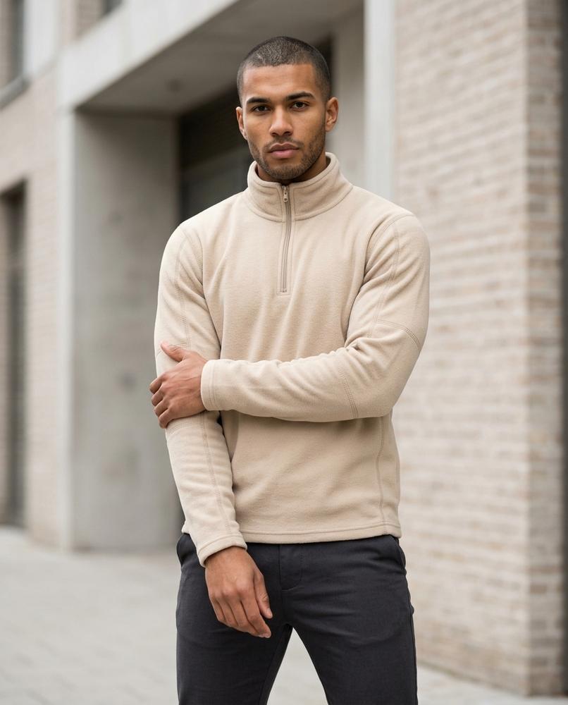 Zumieze - Armon | Quarter-Zip Fleece Sweatshirt Men