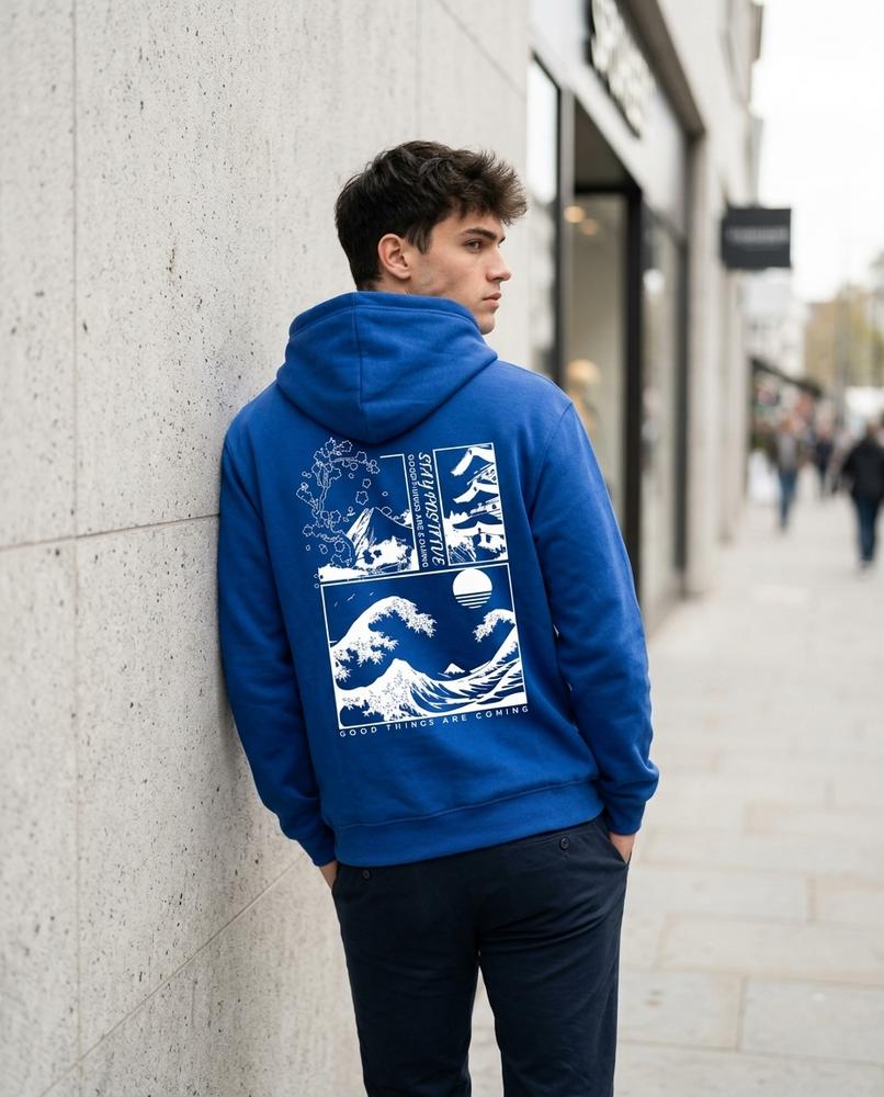 Zumieze - Coren | Printed Relaxed-Fit Hoodie Men