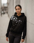 Zumieze - Letor | Floral-Print Relaxed-Fit Hoodie Women