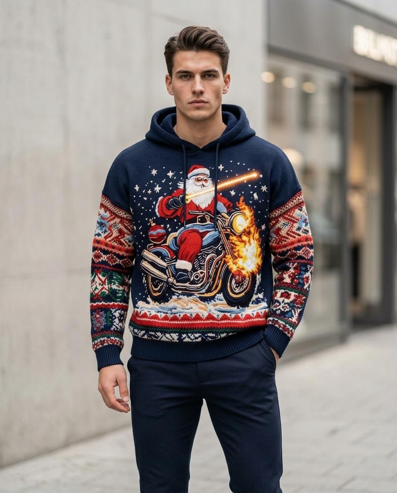 Zumieze - Zevar | Graphic-Print Hooded Hoodie Men