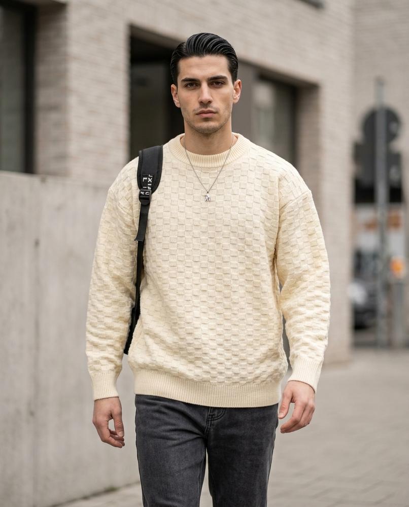 Zumieze - Loram | Textured Relaxed-Fit Sweater Men