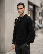 Zumieze - Loram | Textured Relaxed-Fit Sweater Men