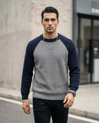 Zumieze - Nidan | Two-Tone Rib-Knit Sweater Men