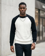 Zumieze - Nidan | Two-Tone Rib-Knit Sweater Men