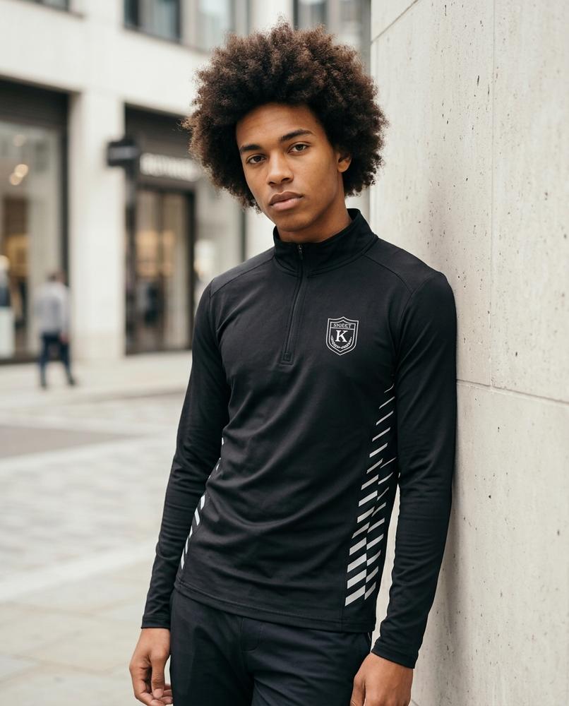 Zumieze - Tisel | Quarter-Zip Long-Sleeved Sweatshirt Men