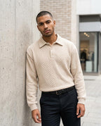 Zumieze - Misan | Textured Slim-Fit Sweater Men