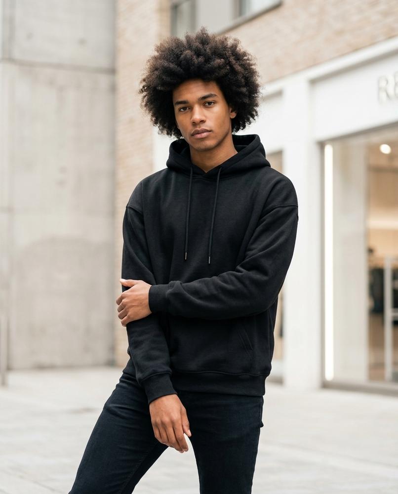 Zumieze - Comar | Loose-Fit Dropped-Shoulder Hoodie Men
