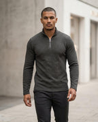 Zumieze - Zemir | Textured Quarter-Zip Sweater Men