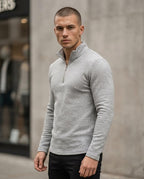 Zumieze - Zemir | Textured Quarter-Zip Sweater Men