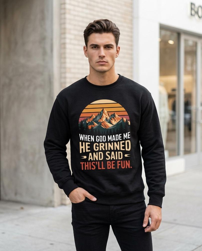 Zumieze - Neram | Printed Crewneck Sweatshirt Men