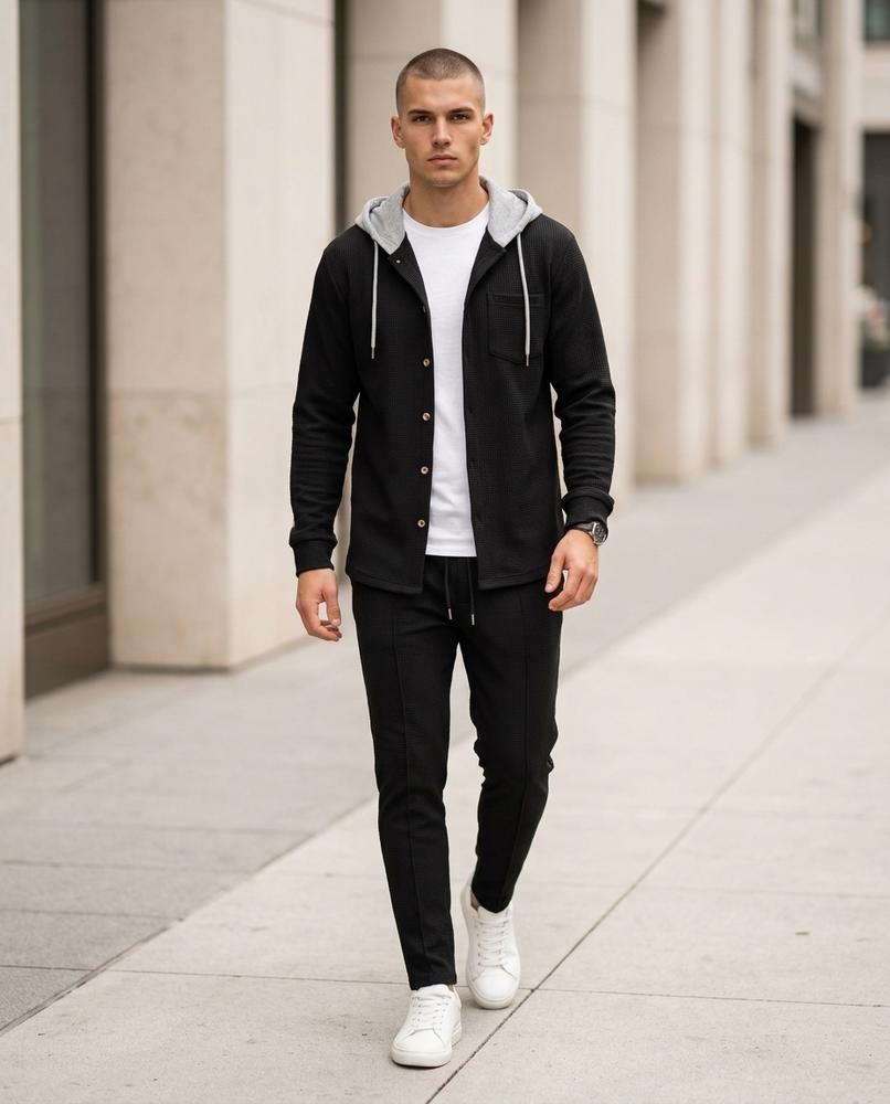 Zumieze - Nonal | Hooded Textured Suit Men