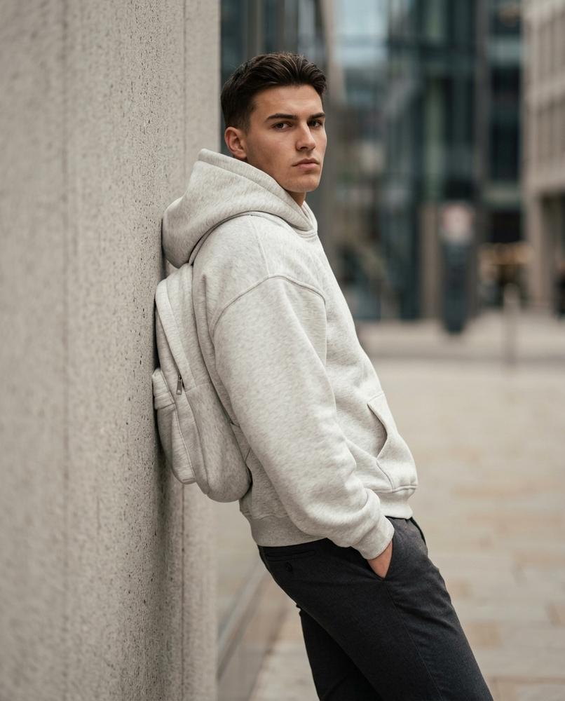 Zumieze - Ritir | Zippered-Pocket Relaxed-Fit Hoodie Unisex