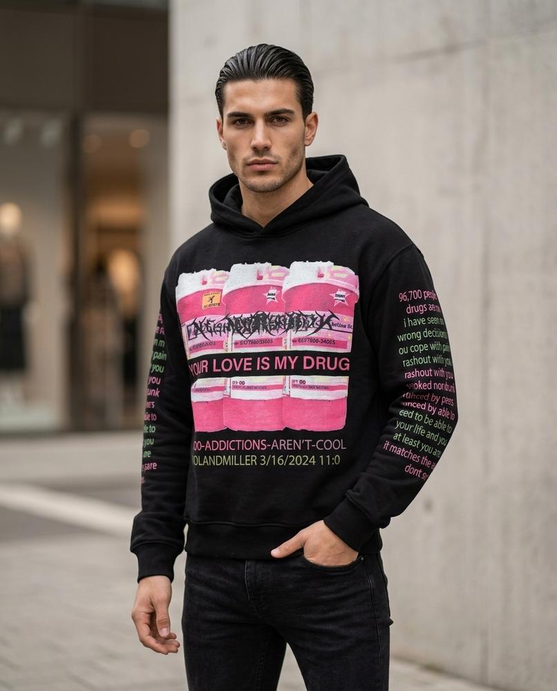 Zumieze - Arsil | Printed Straight-Cut Hoodie Men