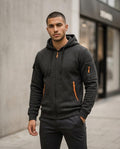 Zumieze - Miken | Quilted Zip-Up Hoodie Men