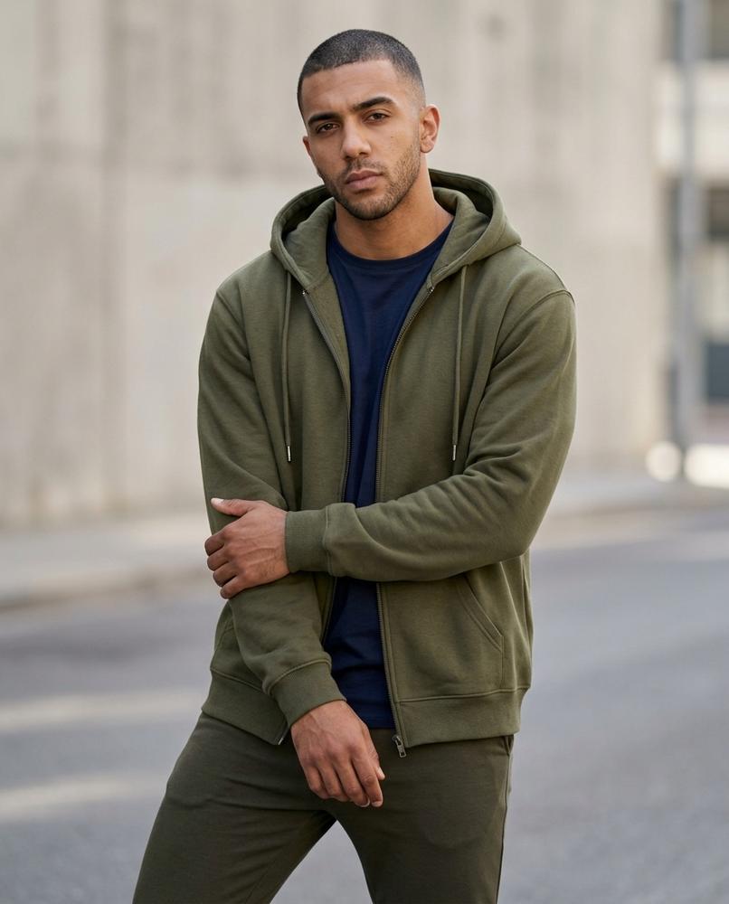 Zumieze - Lyvan | Zip-Up Fleece-Lined Hoodie Men