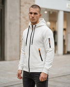 Zumieze - Miken | Quilted Zip-Up Hoodie Men