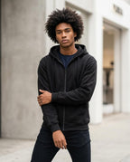 Zumieze - Lyvan | Zip-Up Fleece-Lined Hoodie Men