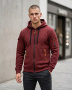 Zumieze - Miken | Quilted Zip-Up Hoodie Men