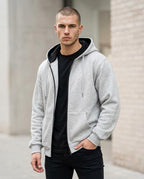 Zumieze - Lyvan | Zip-Up Fleece-Lined Hoodie Men