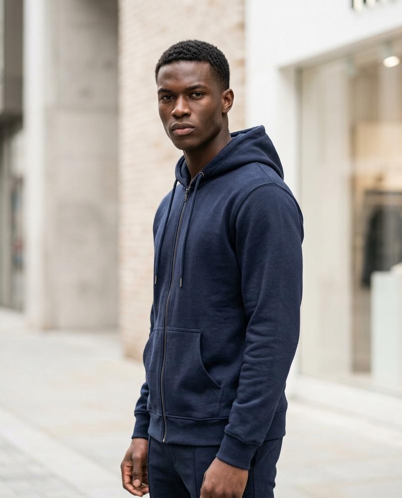 Zumieze - Lyvan | Zip-Up Fleece-Lined Hoodie Men