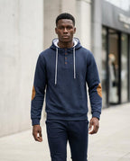 Zumieze - Lysan | Quilted Button-Placket Hoodie Men
