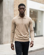 Zumieze - Leken | Knitted Zip-Neck Sweater Men