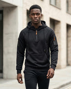 Zumieze - Nenor | Quarter-Zip Raglan-Sleeve Hoodie Men