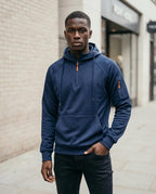 Zumieze - Nenor | Quarter-Zip Raglan-Sleeve Hoodie Men