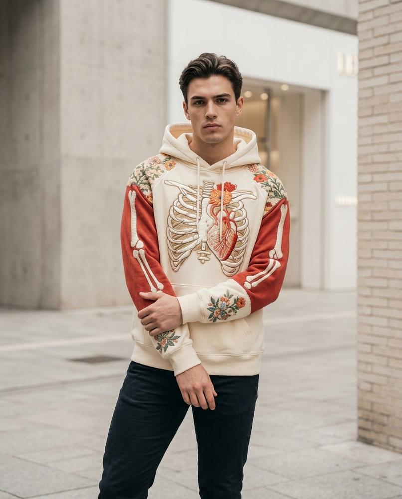 Zumieze - Lylin | Embroidered Color-Blocked Hoodie Unisex