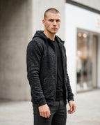 Zumieze - Lokar | Zip-Up Marled Hoodie Men