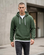Zumieze - Kamel | Ribbed Quarter-Zip Hoodie Men