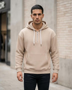 Zumieze - Kamel | Ribbed Quarter-Zip Hoodie Men
