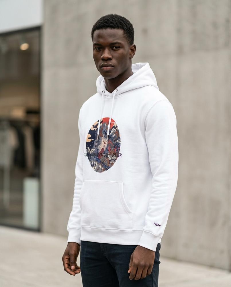 Zumieze - Zalom | Printed Relaxed-Fit Hoodie Men