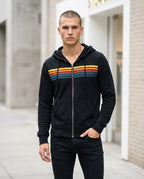 Zumieze - Vasen | Zip-Up Striped Hoodie Men