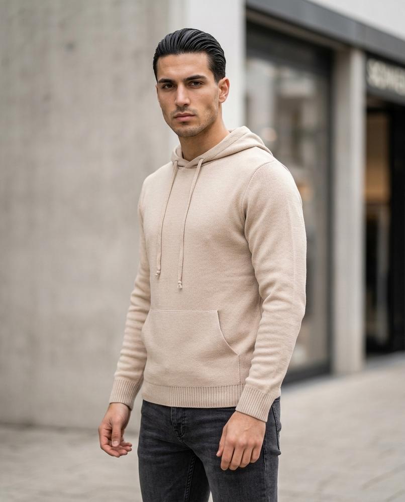 Zumieze - Kemor | Knitted Solid-Color Hoodie Men